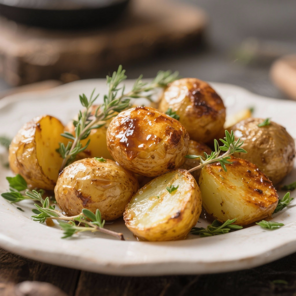 Pommes de Terre Rôties au Shilajit et Herbes Fraîches