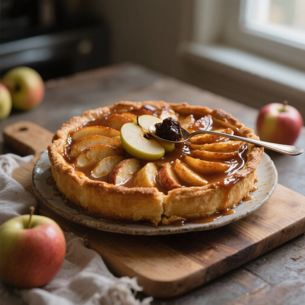 Revitalisez Votre Tarte : Tarte Tatin au Shilajit, Pommes et Caramel