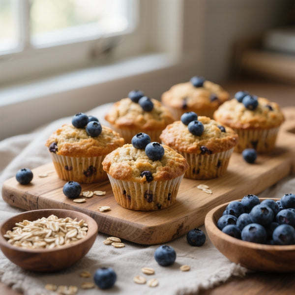 Muffins Sains Myrtille Avoine: Recette Facile et Nutritive