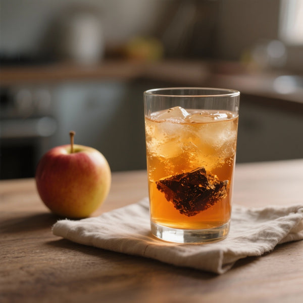 Boisson Tonique au Shilajit Résine et Jus de Pomme - Vitalité Naturelle