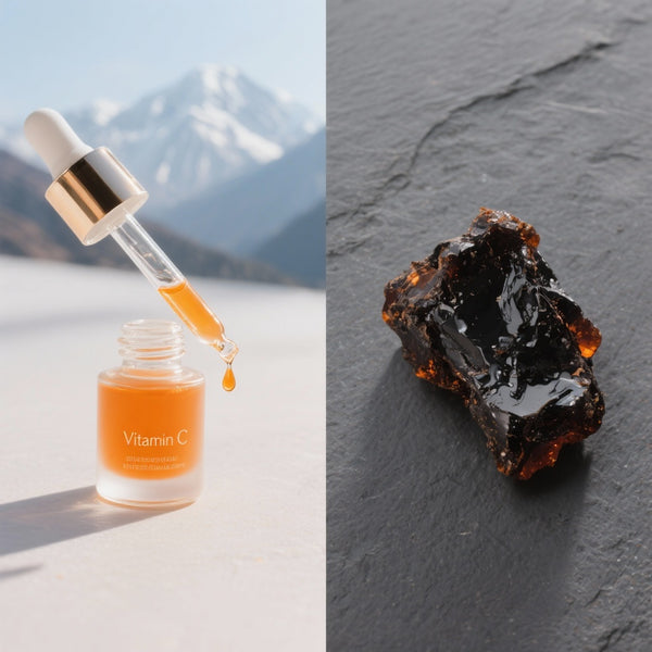 Vitamine C vs. Shilajit : Quel antioxydant choisir pour vos rides ?