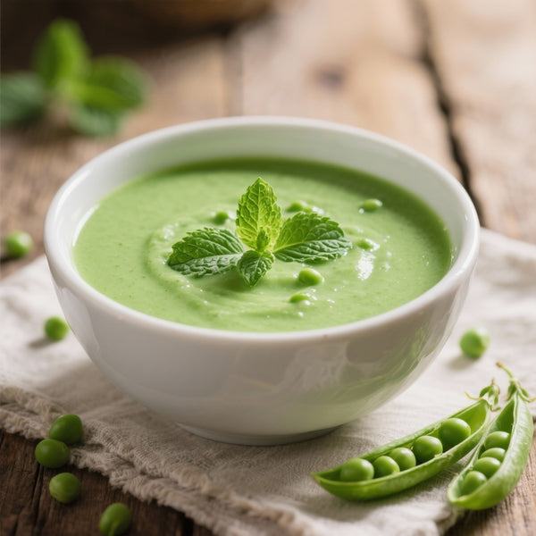 Velouté de Petits Pois à la Menthe : Fraîcheur Printanière