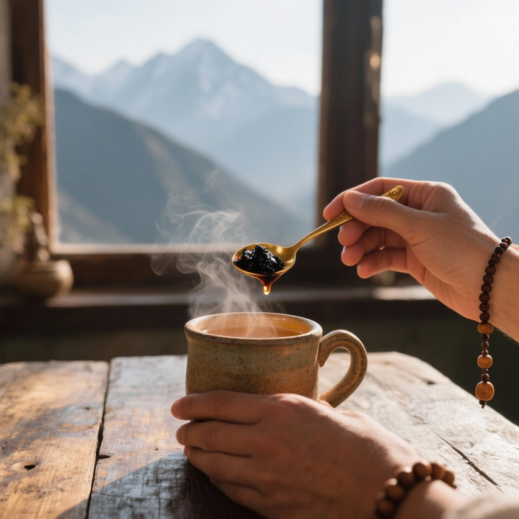 Intégrer le Shilajit : Le Rituel Quotidien des Yogis