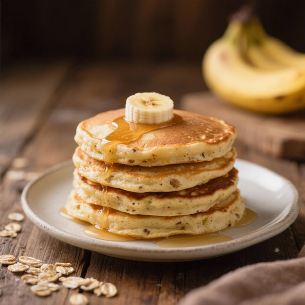Pancakes Fluffy Avoine-Banane : Recette Facile & Saines
