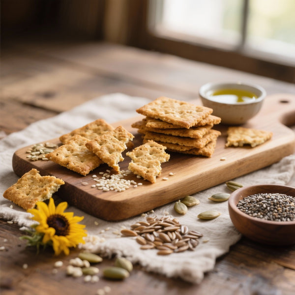 Crackers aux Graines Maison Keto & Sans Gluten - Recette Facile