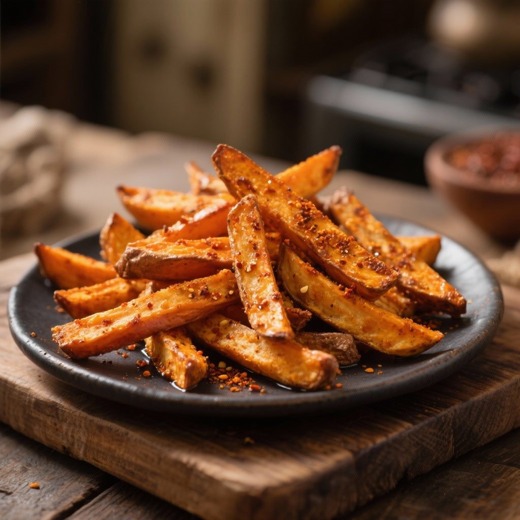 Frites de Patate Douce au Four, Épices Cajun