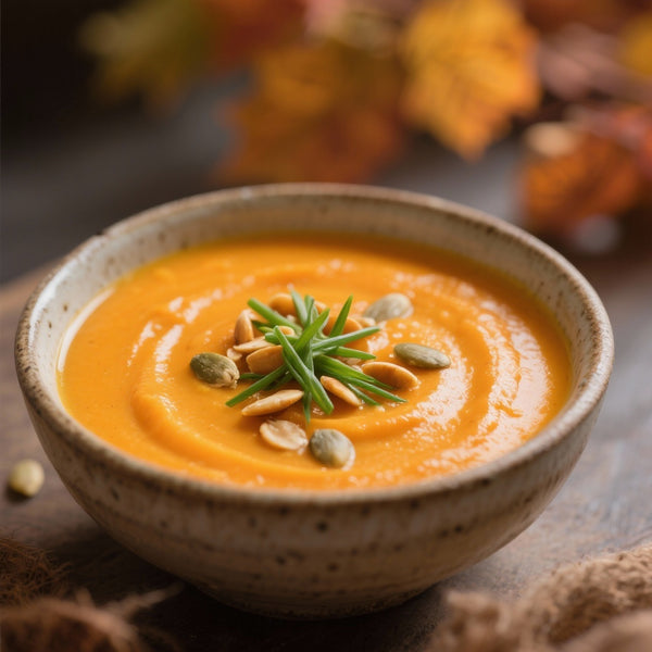 Soupe Réconfortante à la Courge Butternut et Lait de Coco