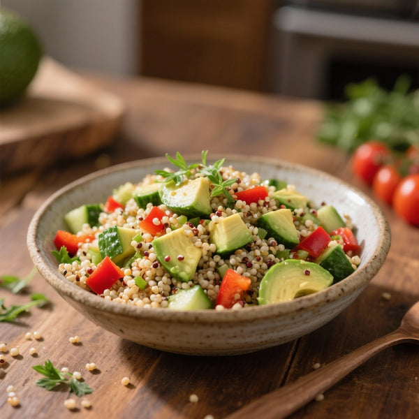 Salade de Quinoa à l'Avocat et Légumes Frais