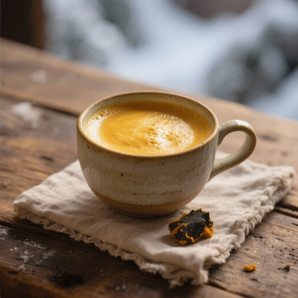 Latte doré anti-inflammatoire au curcuma et shilajit – rituel hivernal des yogis