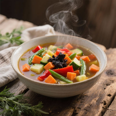 Savoureuse Soupe de Shilajit et Légumes de Saison