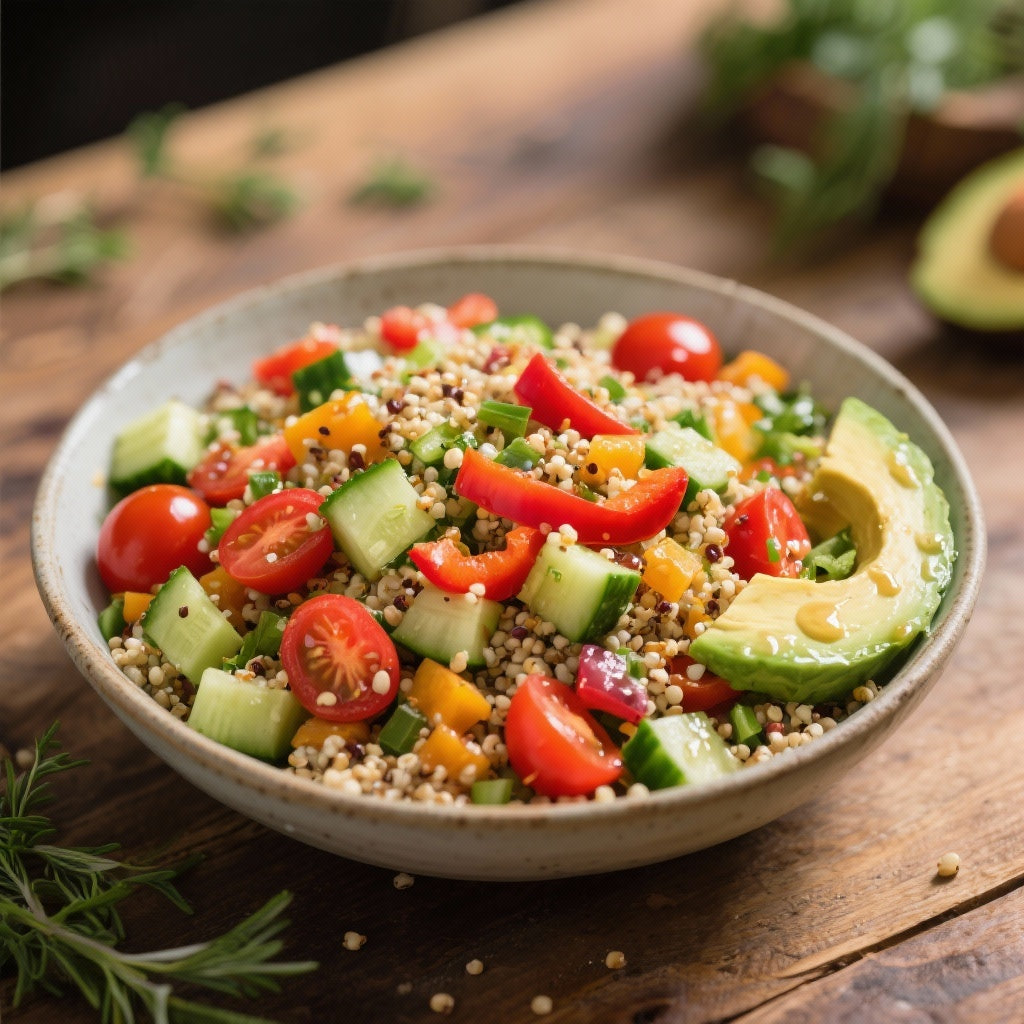 Salade Colorée aux Quinoa et Légumes de Saison