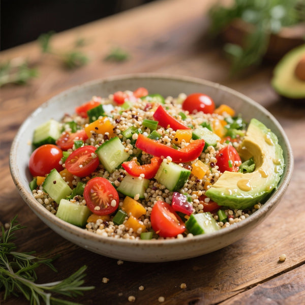 Salade Colorée aux Quinoa et Légumes de Saison