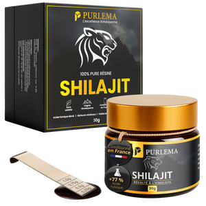 Purlema Shilajit – Résine Pure de l’Himalaya | Énergie, Clarté Mentale & Vitalité Naturelle